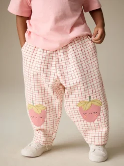 Next Rose fraise - Pantalons avec ornements style tonneau (3mois-7ans) Outlet