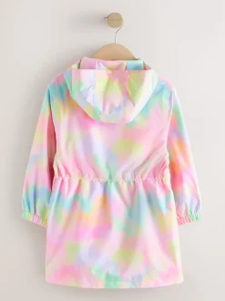 Next Rose imprimé marbré - Cagoule imprimée imperméable (3-16ans) Discount