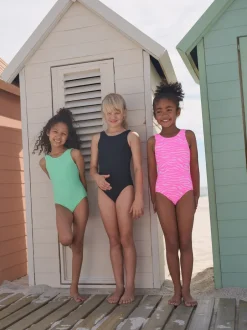 Next Rose imprimé zébré - Maillot de bain Effet froissé (3-16ans) Outlet