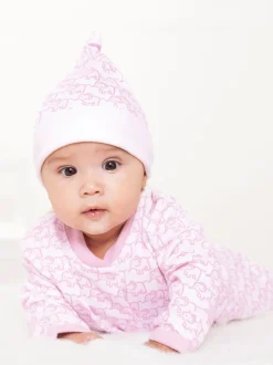 Jojo Maman Bébé Rose layette - Chapeau bébé en coton petit éléphant