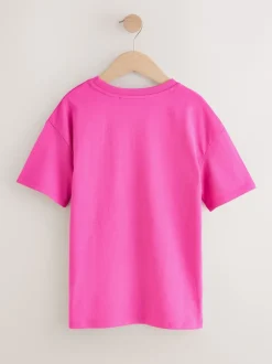 Next Rose magenta - T-shirt oversize (3-16ans) New