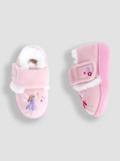 Jojo Maman Bébé Rose motif fée - Chaussons licorne Clearance