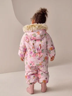 Next Rose motif fée - Combinaison de neige imperméable imprimée (3mths-7yrs) New