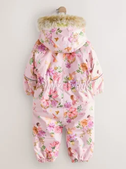 Next Rose motif fée - Combinaison de neige imperméable imprimée (3mths-7yrs) New