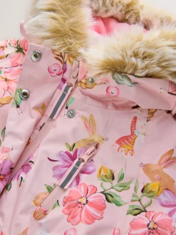 Next Rose motif fée - Combinaison de neige imperméable imprimée (3mths-7yrs) New