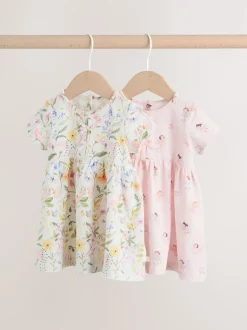 Next Rose motif fée - Lot de 2 robes à manches courtes pour bébé (0mois à3ans) Best