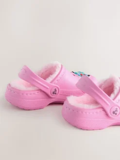 Next Rose Noël - Chaussons sabots doublés de fausse fourrure Online