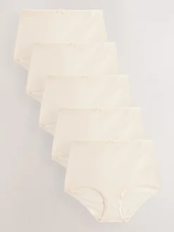 Next - Culotte en coton riche 5 Pack Rose Nude Clearance