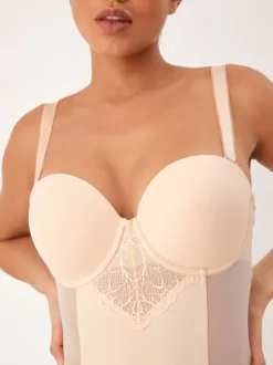 Next Rose Nude - Slip Dentelle DD+ ferme à contrôle du ventre légèrement rembourré Discount