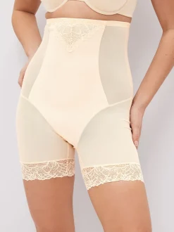 Next Rose Nude - Slips gainants fermes pour le contrôle du ventre Shorts lisses à cuisses New
