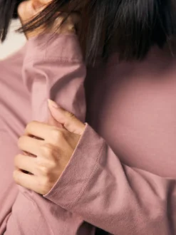 Next - T-shirt à manches longues de cou d'équipage Rose pastel Sale