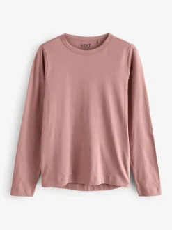 Next - T-shirt à manches longues de cou d'équipage Rose pastel Sale
