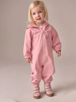 Next - Combinaison imperméable imprimée (3 mois-7 ans) Rose pâle Outlet