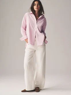 The Set Rose pâle/blanc - lot de 2 chemises Oxford Online