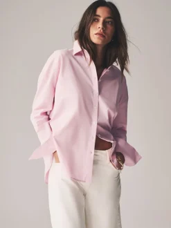 The Set Rose pâle/blanc - lot de 2 chemises Oxford Online