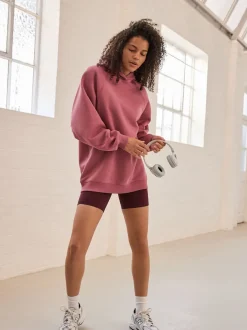 Next Rose rose - Sweat à capuche long épais décontracté Clearance
