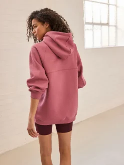 Next Rose rose - Sweat à capuche long épais décontracté Clearance