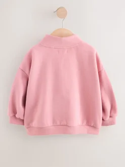 Next - Sweat-shirt à col zippé (3mois-7ans) Rose rose
