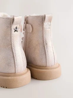 Next Rose scintillant - Bottines à lacets Discount