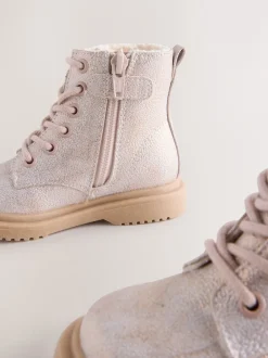 Next Rose scintillant - Bottines à lacets Discount