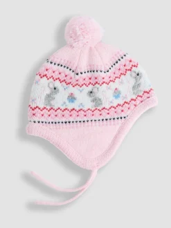 Jojo Maman Bébé Rose souris - Chapeau Fair Isle Online