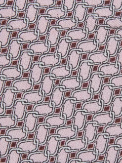 Reiss Rose tendre - Cravate Bernardo en soie à imprimé géométrique