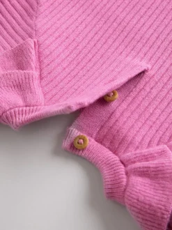 Next - Ensemble Pull et Leggings en maille Bébé 2 Pièces (0mois-3ans) Rose vif Clearance