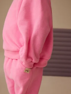 Next - Sweat à col ras du cou (3mths-7yrs) Rose vif Outlet