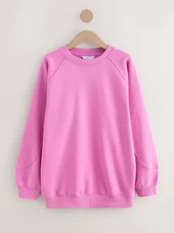 Next Rose vif - Sweat-shirt épais décontracté à Col rond Outlet