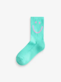 Next - Lot de 3 paires de chaussettes de sport pour l'école enrichies en coton matelassées Rose, violet et bleu canard Bleu Personnage Discount