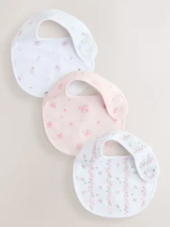 Next Rose/Blanc - Bébé BIBS 3 Pack Clearance