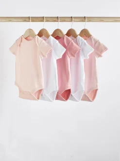 Next Rose/Blanc - Bodys indispensables à manches courtes pour bébé Hot