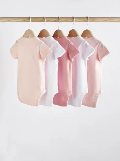 Next Rose/Blanc - Bodys indispensables à manches courtes pour bébé Hot