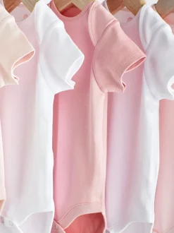 Next Rose/Blanc - Bodys indispensables à manches courtes pour bébé Hot
