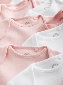 Next Rose/Blanc - Bodys indispensables à manches courtes pour bébé Discount