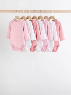 Next Rose/Blanc - Bodys indispensables à manches longues pour bébé Sale