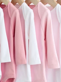 Next Rose/Blanc - Bodys indispensables à manches longues pour bébé Sale