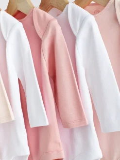 Next Rose/Blanc - Bodys indispensables à manches longues pour bébé