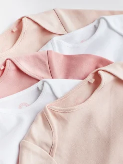 Next Rose/Blanc - Bodys indispensables à manches longues pour bébé