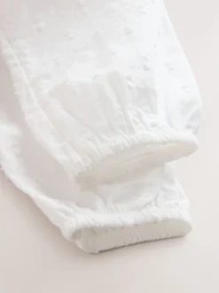 Next Rose/Blanc - Ensemble 3 pièces Bébé avec barboteuse et salopettes en maille et collants (0mois -2ans) Sale