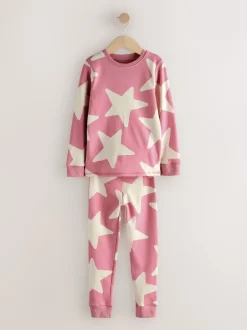 Next - Lot de 3 pyjamas Snuggle (9mois-12ans) Rose/Blanc Clearance