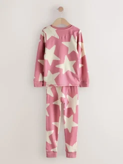 Next - Lot de 3 pyjamas Snuggle (9mois-12ans) Rose/Blanc Clearance