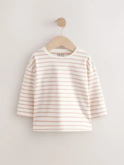 Next Rose/Blanc - Lot de 4 T-shirts à manches longues broderie lapin (3mois-7ans) Outlet