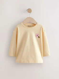 Next Rose/Blanc - Lot de 4 T-shirts à manches longues broderie lapin (3mois-7ans) Outlet