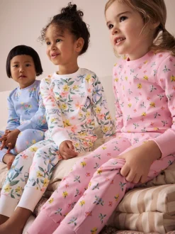 Next Rose/Bleu - Lot de 3 pyjamas Snuggle (9mois-16ans) Online