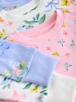 Next Rose/Bleu - Lot de 3 pyjamas Snuggle (9mois-16ans) Online