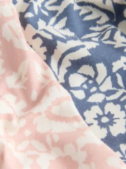 Next Rose/bleu fleuri - Lot de 2 pyjamas à manches courtes Sale