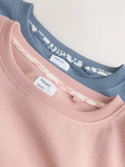 Next Rose/bleu fleuri - Lot de 2 pyjamas à manches courtes Sale