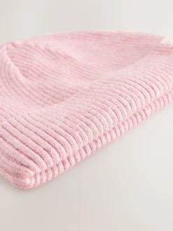 Next Rose/Crème - Bonnet bébé à torsades, lot de 2 (0mois-2ans) Sale
