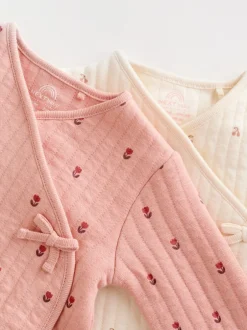 Next Rose/Crème - Lot de 2 dors-bien matelassés bébé Best